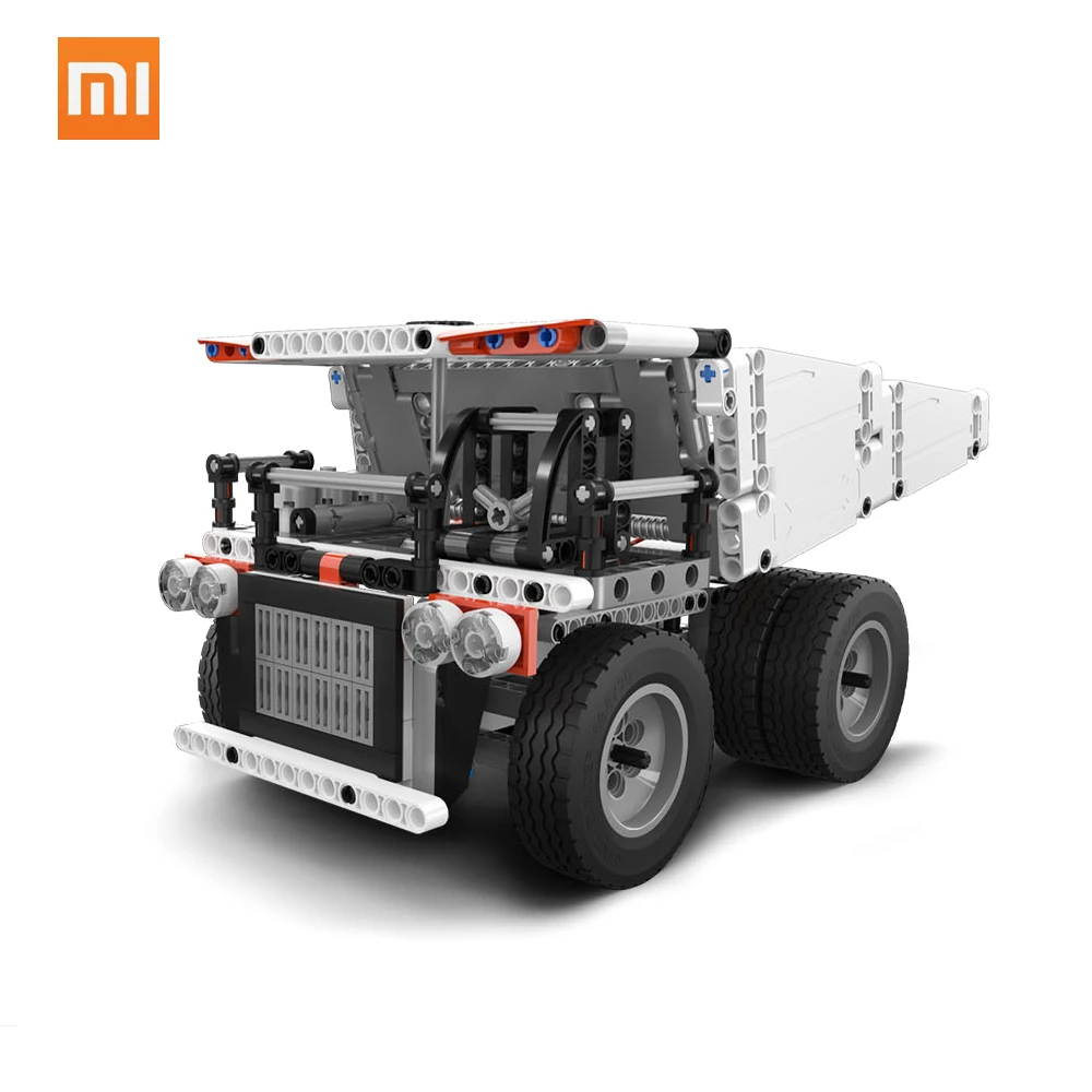 

2018 New Xiaomi Mitu Block Robot Mine Truck For Children Steering Wheel Control Dump Lift Smart Remote Control