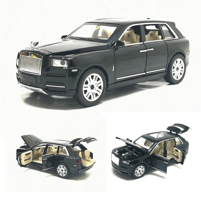 Diecast 124 Scale Rolls Royce Cullinan SUV Of Cars Metal Model With