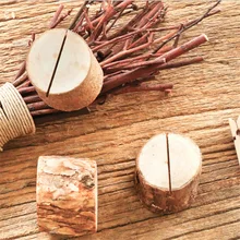 3 шт. 3,5*3,2 см деревянная форма для выпечки "пень" фото клип карта сообщение держатель Свадебная вечеринка фото держатель стол украшения аксессуары