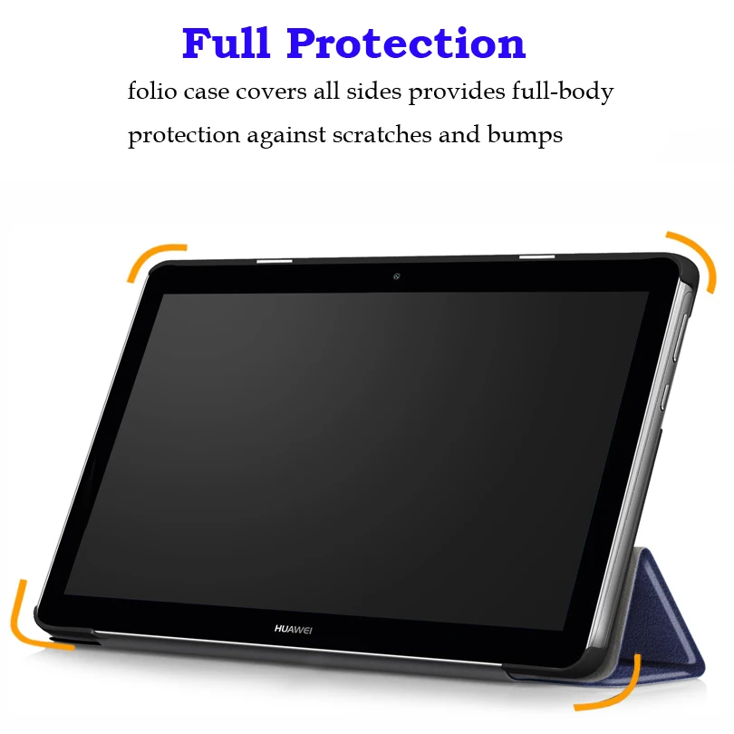 Ультра тонкий чехол для HUAWEI MediaPad T3 10 AGS W09 L09 9 6 &quot из искусственной кожи Пластик