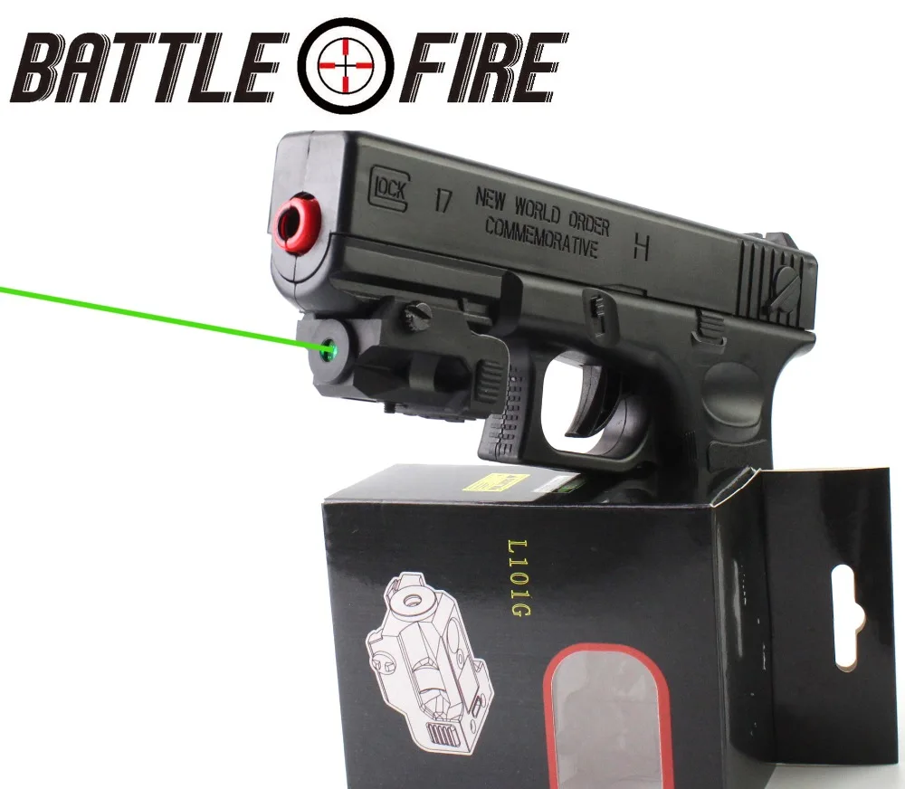 Subcompact Rechargeable USB Micro Green Dot Laser Sight 20mm rail for Pistol Gun 