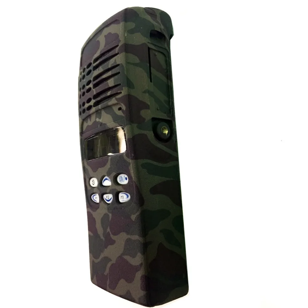 Camouflage Color Complete Radio Service Parts Front Case Housing Cover Refurb Kit for Motorola HT1250 two way radio  Walkie Talkie (4)