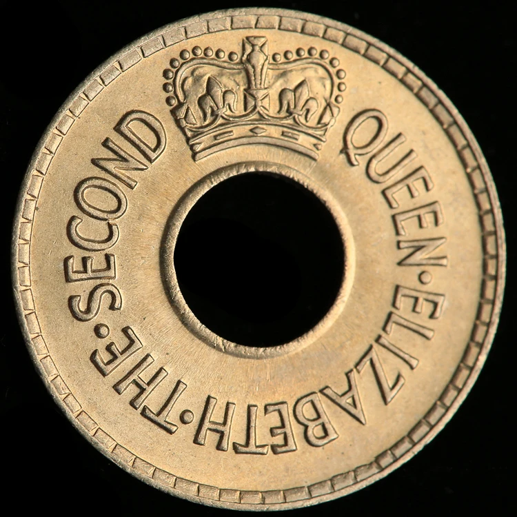

Aqumotic 1pc British Fiji 1954 1/2 Pence Nickel Coin UNC 21mm Coin Collection Commemorative Coin Non-tradable Currency