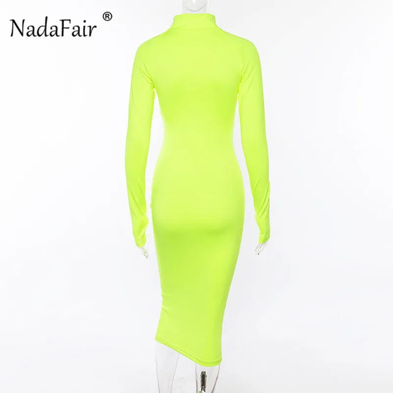 zipper turtleneck pencil dress17