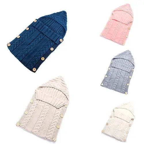 Модное детское мягкое Пеленальное Одеяло для новорожденных, вязаное ...