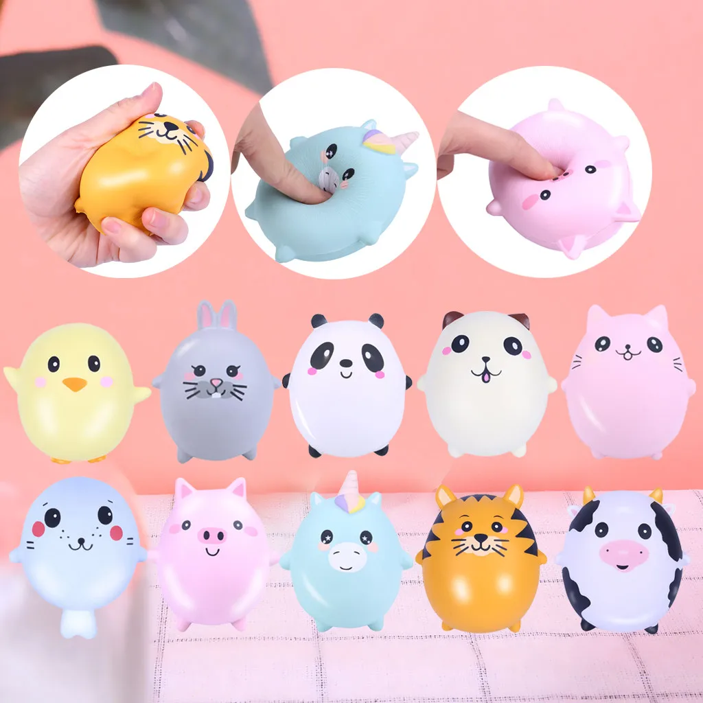

HIINST 10Pcs Adorable Animals Slow Rising Cream Squeeze Scented Stress Relief doll 19APR25 P35