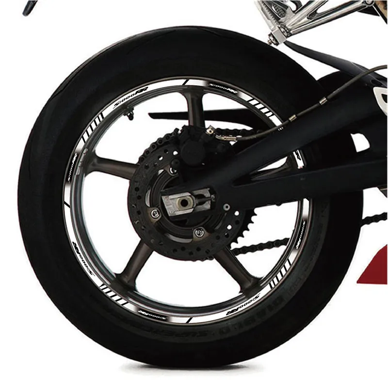 Мотоциклетные наклейки на шины внутренние колеса Полосы Светоотражающие украшение Наклейки подходит для BMW S1000RR стикер
