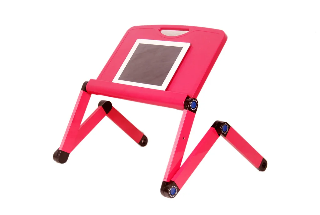 Multi Functional Laptop Table Aluminum alloy Portable Computer Desk Sofa Bed Tray Computer Desk Wth Mouse Platform