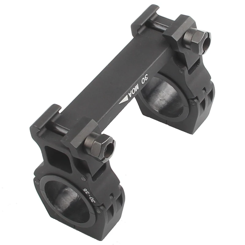 Tactical 30MOA Rifle Scope mount 1 Inch 30MM Dual Ring 20MM Rail with Bubble Level  Hunting Accessories  RL2-0030-05