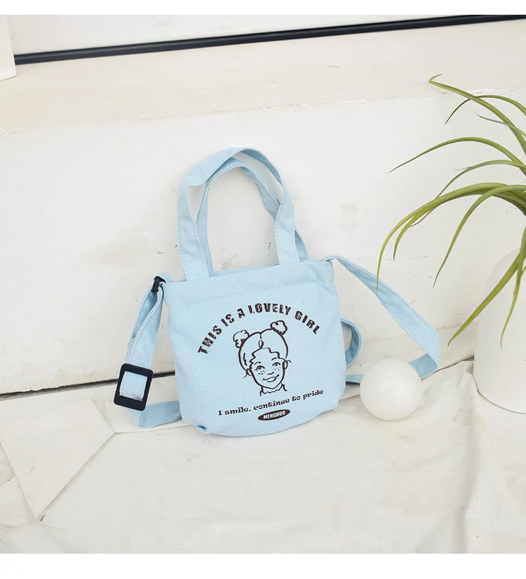 Menghuo 2018 New Canvas Casual Korean Shoulder Tote Bag Mini Single Messenger Crossbody Bags Women Bucket Female Bag Cute girls00_32_14