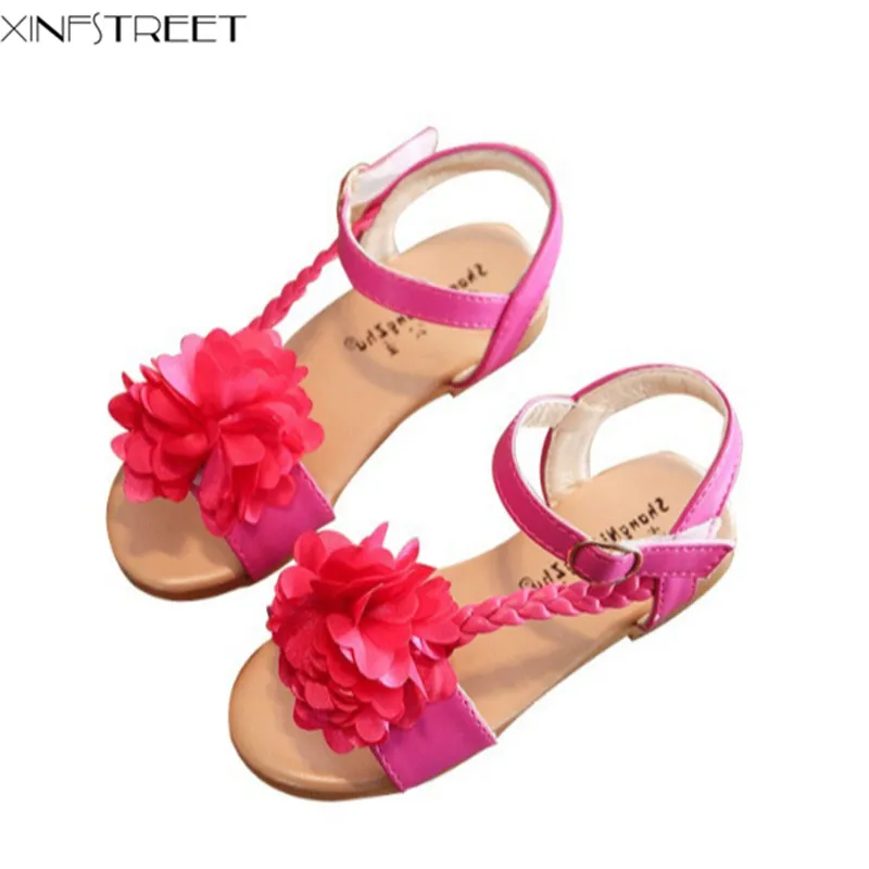 Brand Baby Girls Sandals Kids Summer Shoes Flower Cute Soft Children