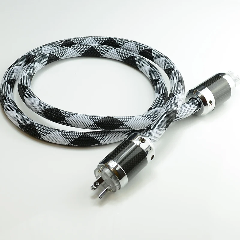 

Hi-End OCC 4square Power Cable US AC Power Cord Cable HIFI Power Cable