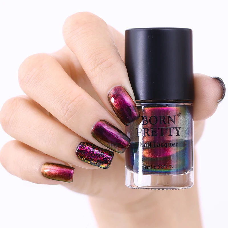 9 мл Born pretty, хамелеон лак для ногтей Lyphard Melody Violet Galaxy Sequins маникюрный лак для ногтей Vernis