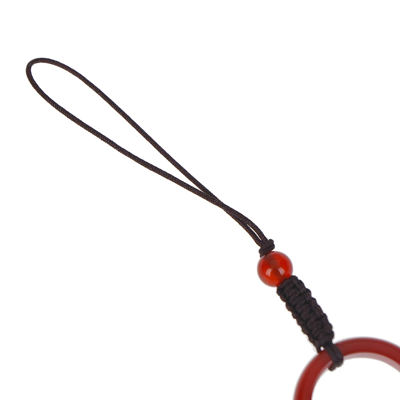 New artificial agate finger ring hand rope pendants keychain mobile phone strap Anti Drop Fall Protector