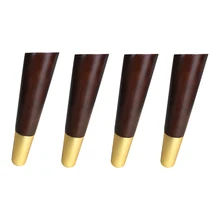 4,7x16x2,5 см диагональная сторона Bracing резиновые деревянные ножки простой стиль мебель ножки стола шкафа с железной пластиной и винтами