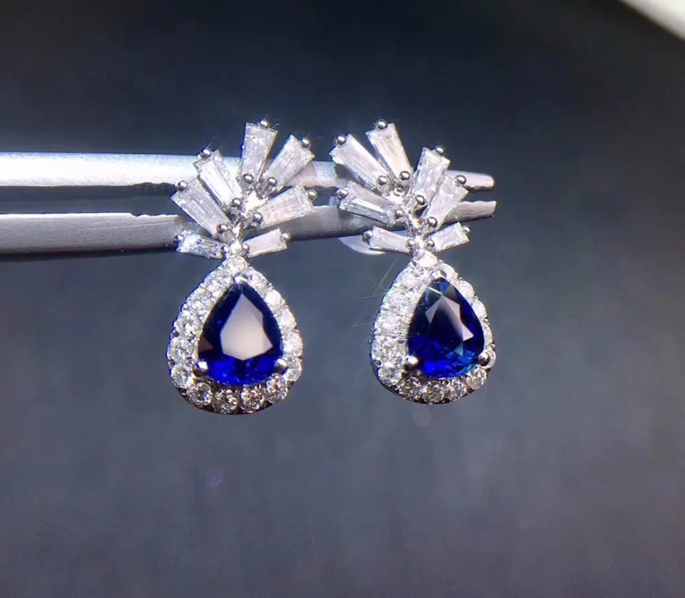 Ювелирные изделия настоящее чистое 18 K Белый Золотой AU750 100% натуральный