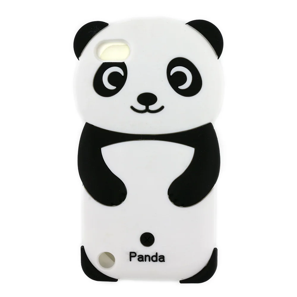 3D мультфильм чехол для Ipod Touch 6 Touch 5 6th/5th поколения Кошка Китти Единорог мило форме мягкого силикона чехол - Цвет: Panda
