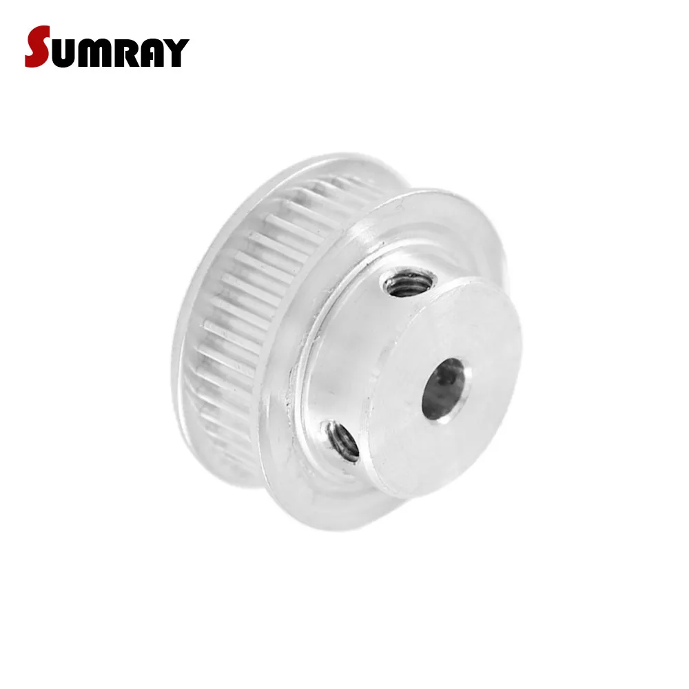SUMRAY GT2 Pulley Wheel 45T Timing Belt Pulley Bore 5/6/6.35/7/8/10/12/14mm Aluminium Pulley Wheels 7mm Belt Width for GT2 Belt цена SUMRAY GT2 Pulley Wheel 45T Timing Belt Pulley Bore 5/6/6.35/7/8/10/12/14mm Aluminium Pulley Wheels 7mm Belt Width for GT2 Belt цены онлайн