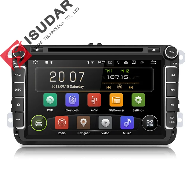 Isudar Car Multimedia Player Android 8.1 2 Din Auto DVD For Volkswagen