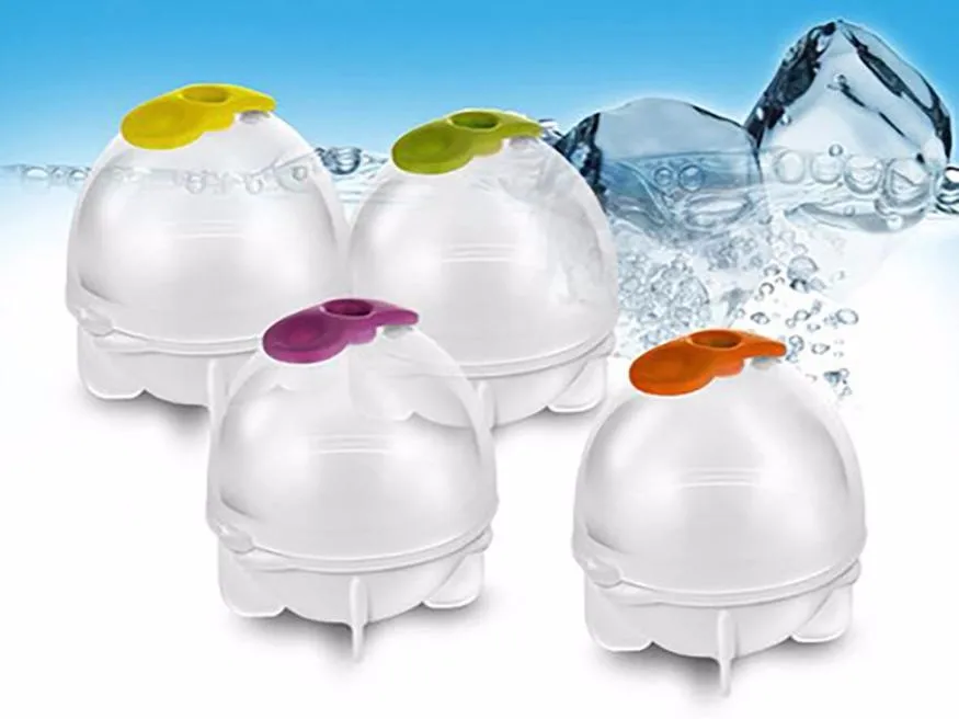 

1PC Ice Mold Round Ice Cube Ball Maker Sphere Molds For Whisky Party Cocktails Set of 4 Gift Kitchen Tool #JYFSW