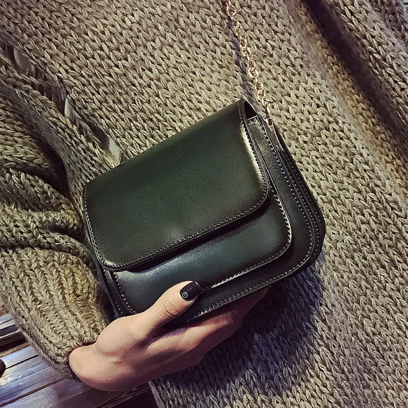 

FuAhaLu new trend chain Messenger bag Korean version of the small square fashion casual shoulder bag package