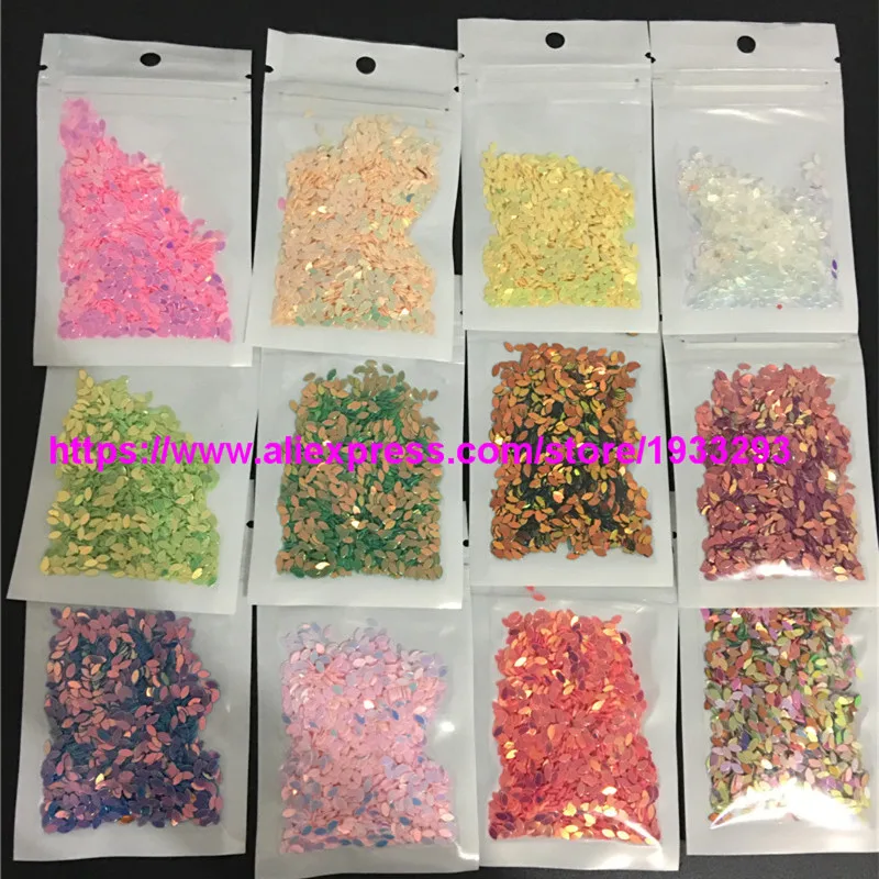 16 colors//set 9mm Flat Flower Loose Sequins Nail Art Shoes Bag Sequin DIY Weddin