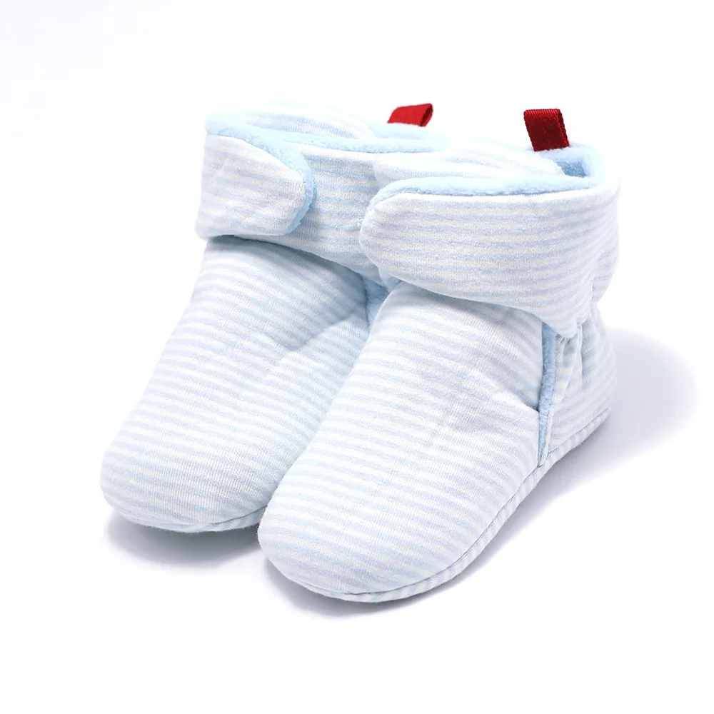 YWHUANSEN унисекс для новорожденных коралловый флис Bootie зимние теплые Детская кроватка для новорожденных обувь девочек мальчиков пол обувь