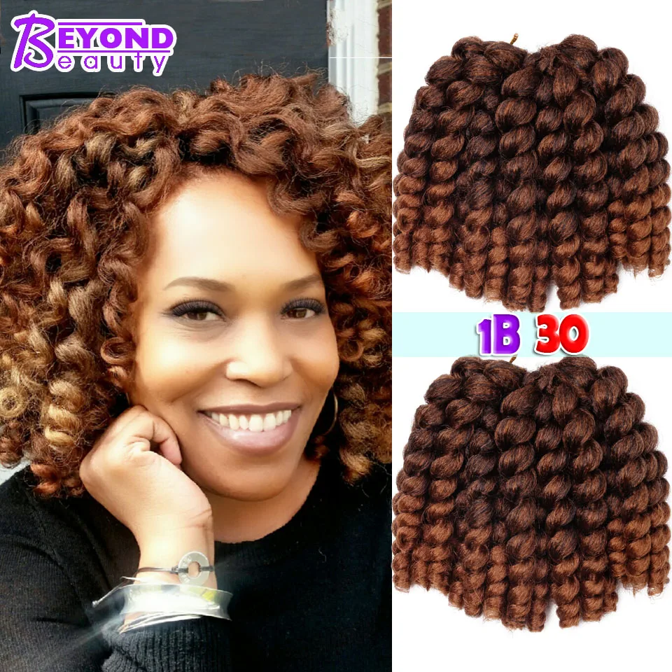 Jumpy Baguette Boucles Crochet Tresses Freetress Cheveux Extensions Rebond Jamaïcain Torsion Afro Crépus Havana Mambo Baguette B..