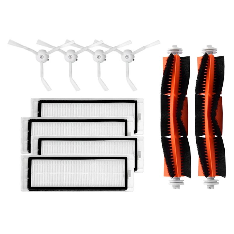 Kopen 4 stks hepa filter side Stofzuiger Belangrijkste Borstel Hoge effici euml;nte Reiniging Vegen Geschikt voor Xiao mi mi robot onderdelen accessoires