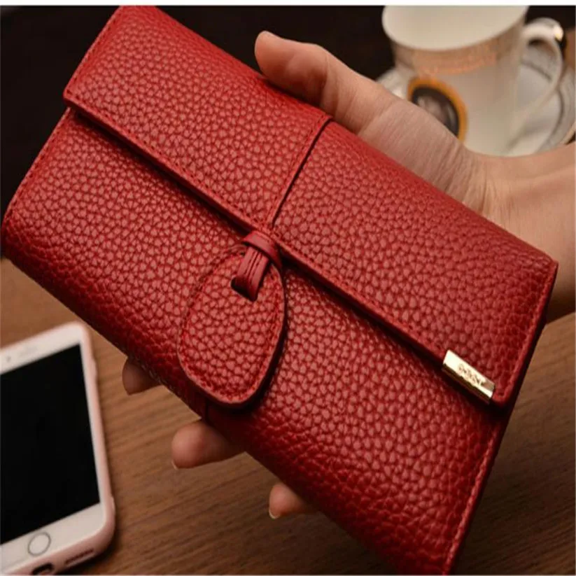 

2018 new lady multi-card large-capacity buckle long wallet Designer Wallets Famous Brand MAY23