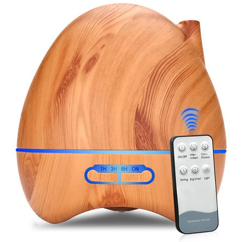 

HOT!300Ml Remote Control Essential Oil Diffuser Ultrasonic Air Humidifier Color Led Household Humidifier With Uk Plug