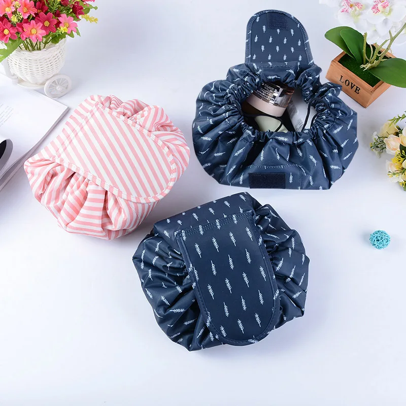 Toiletry Wash Cosmetic Bag Makeup Storage Case Organizer Mermaid-Color Drawstring shrink Women Fashion Travel Accessories Items