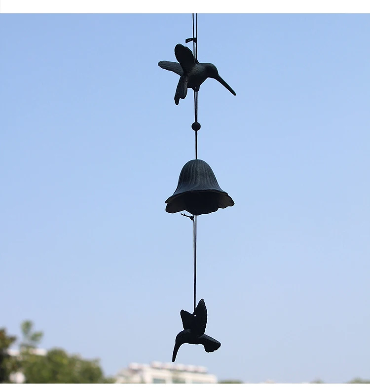 Горячая Южный японский Колибри чугунные колокольчики ветер рифма ...