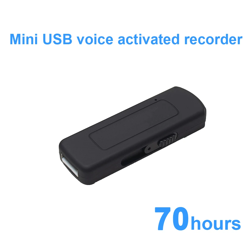 Миниатюрный USB флэш драйвер HNSAT UR09 активированный диктофон перезаряжаемый мини