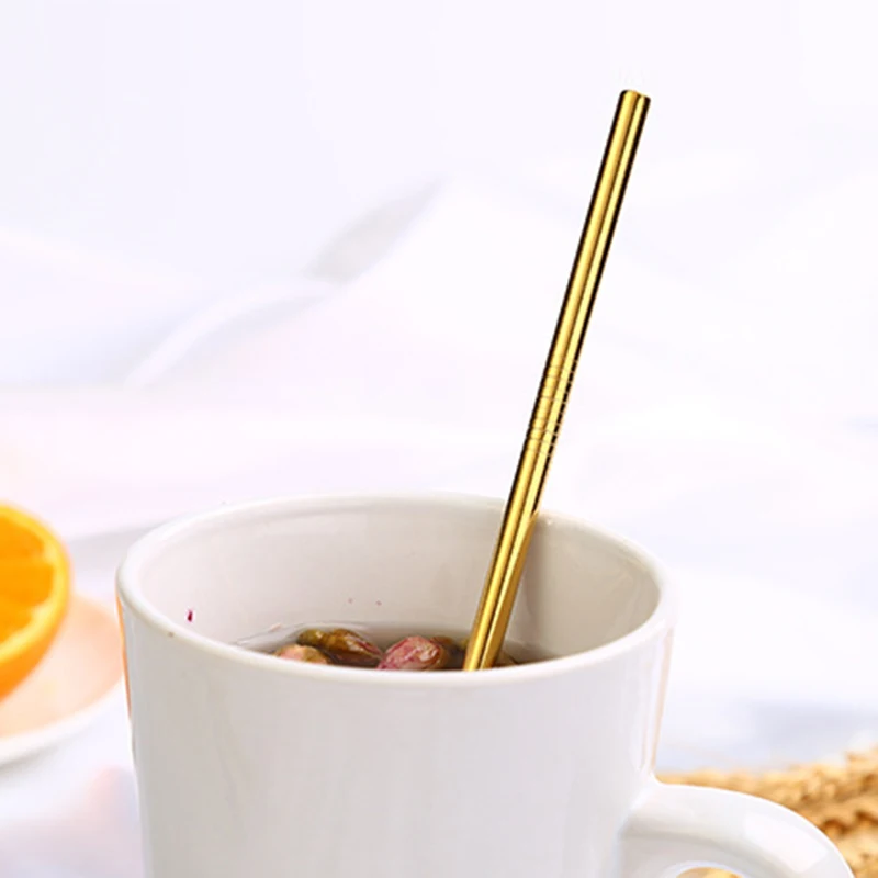 1 шт. красочные соломинки из нержавеющей стали прямой и изогнутый многоразовый фильтр с кисточкой DIY чайные кофе инструменты высокого качества