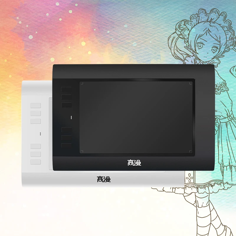 GAOMON 860T 8 pulgadas pluma Tablet arte Digital almohadilla USB dibujo gráfico tabletas con 6 tecl