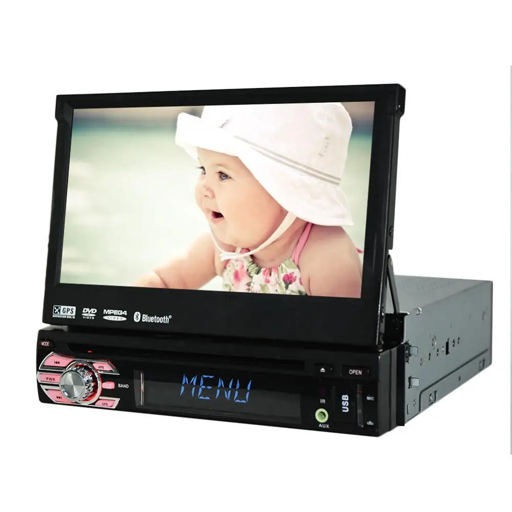 1 Din 7 &quotавтомобильный dvd плеер стерео система автомобильного радио gps навигация FM