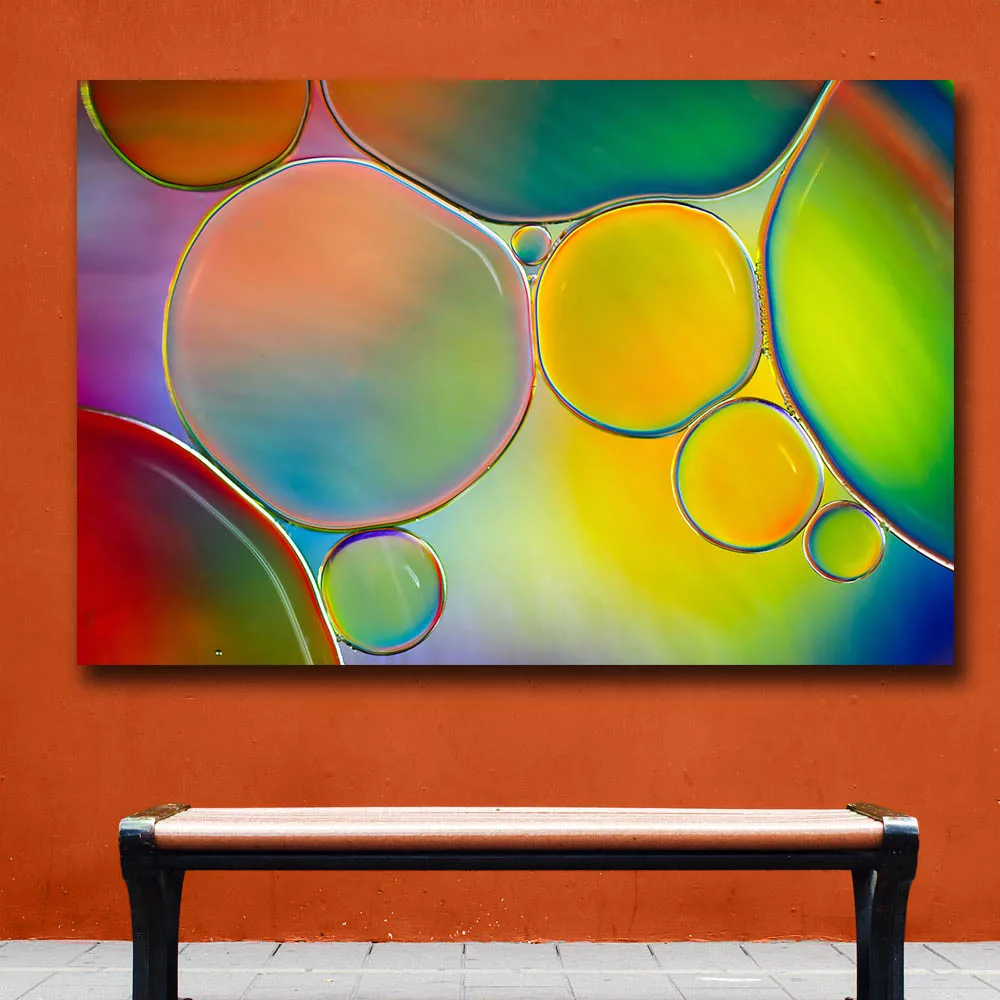 Wxkoil Wall Art Liquid water oil air Wall Picture For Living Room Home