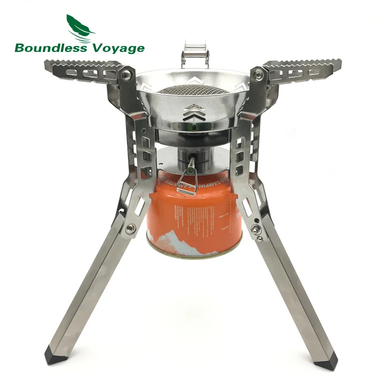 

Boundless Voyage Outdoor Camping Pinic Gas Stove with Bag 3800w Big power Gas Stove with Free Lighter BV1014