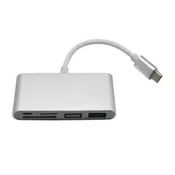 5-in-1type-c USB-C 3.1 OTG USB 3.0 2.0 концентратор SD/TF Card Reader Combo Высокое качество USB SD адаптер картридер для ноутбука aug28