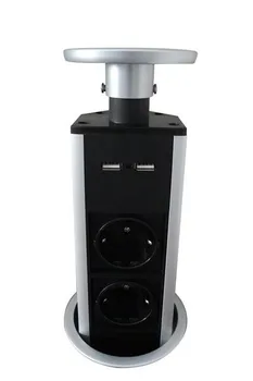 

2019 New And Hot pulling desktop socket with European power for kitchen and office ,Free Shipping