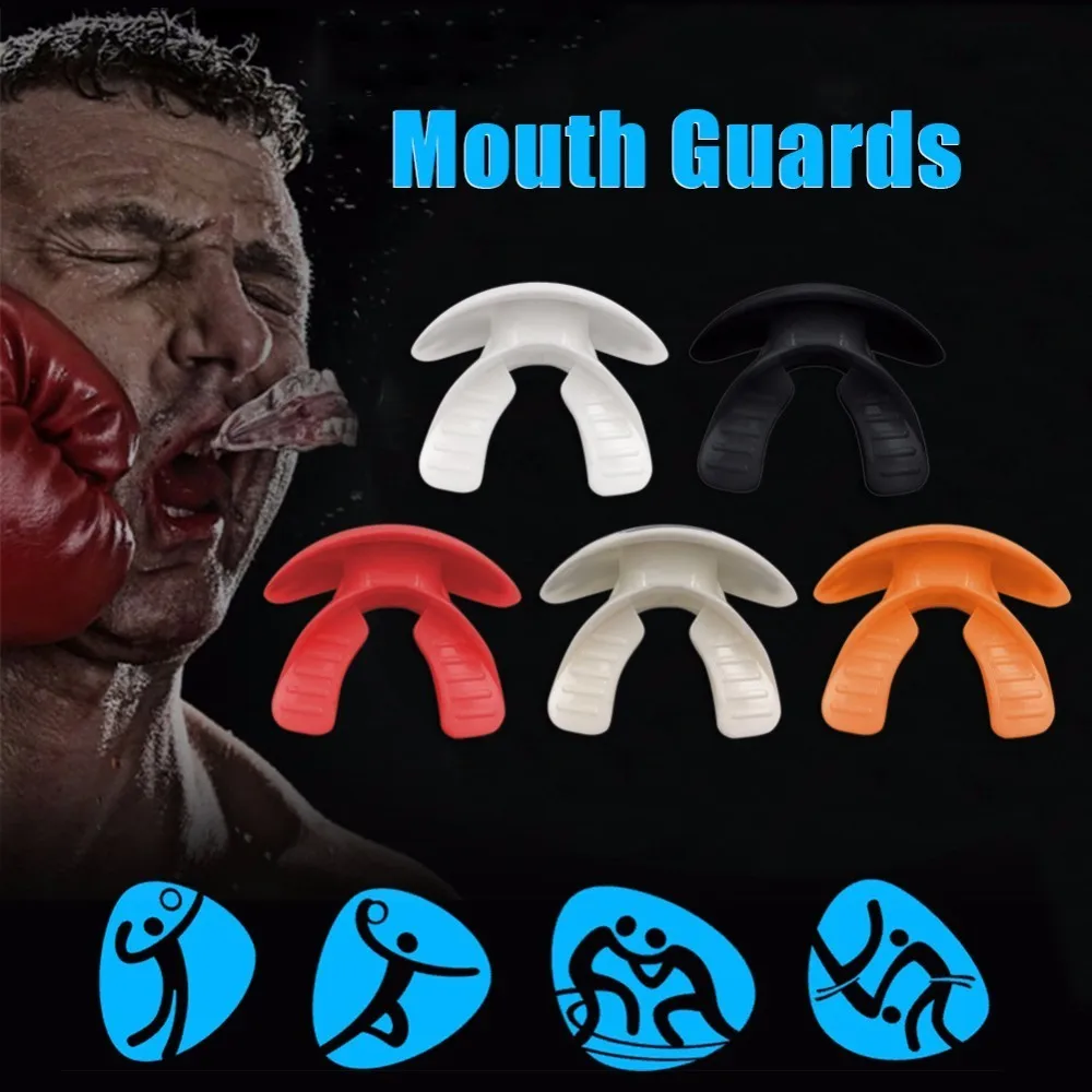 Adultos juventud Mouthguard boca guardias Protector de dientes proteger para el boxeo Deportes Fútbol Rugby baloncesto Muay tailandés seguridad
