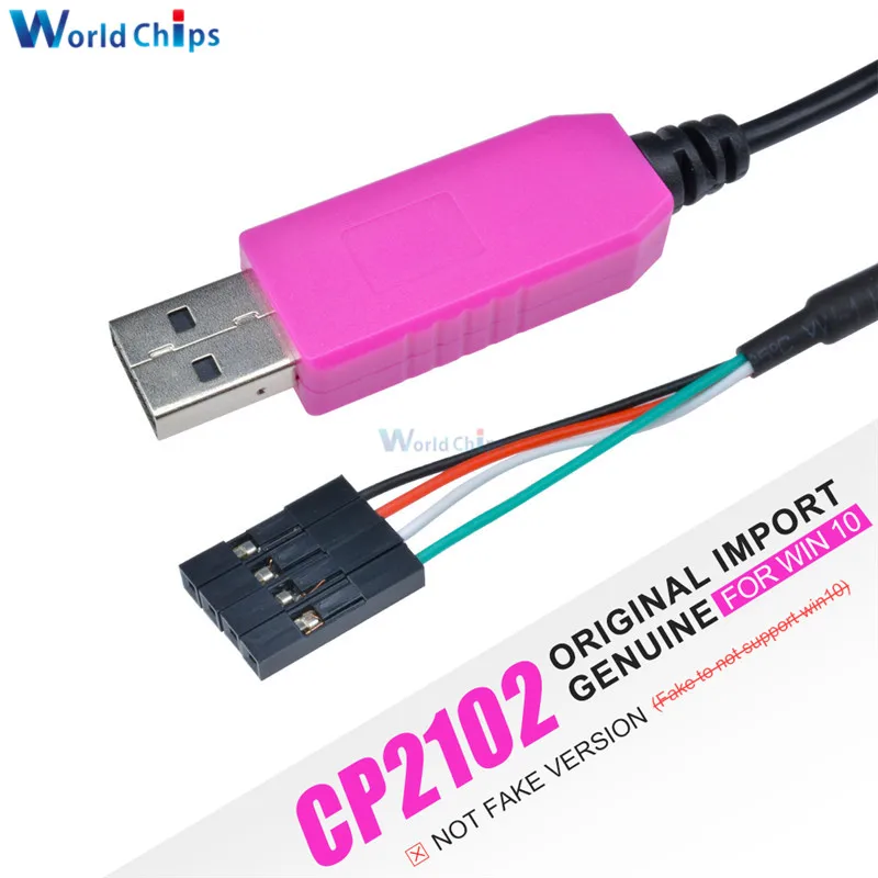 CP2102 USB к UART ttl кабель 1 м 4 Pin серийный адаптер скачать кабель модуль для Arduino 51 Raspberry Pi ARM для Win10