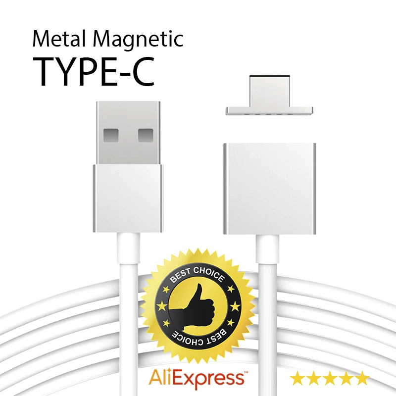 Type C Adapter USB Fast Charger Magnetic data Cable Metal Data USB Wire For Huawei Xiaomi