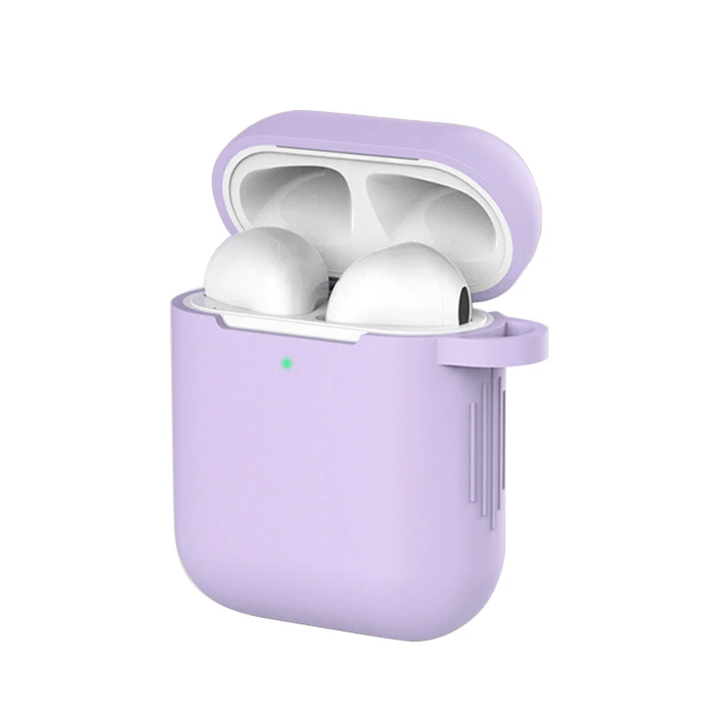 Чехол для наушников Apple AirPods 2 силиконовый чехол беспроводной Bluetooth наушники Air Pods Чехол защитный для AirPod Silm чехол - Цвет: 04