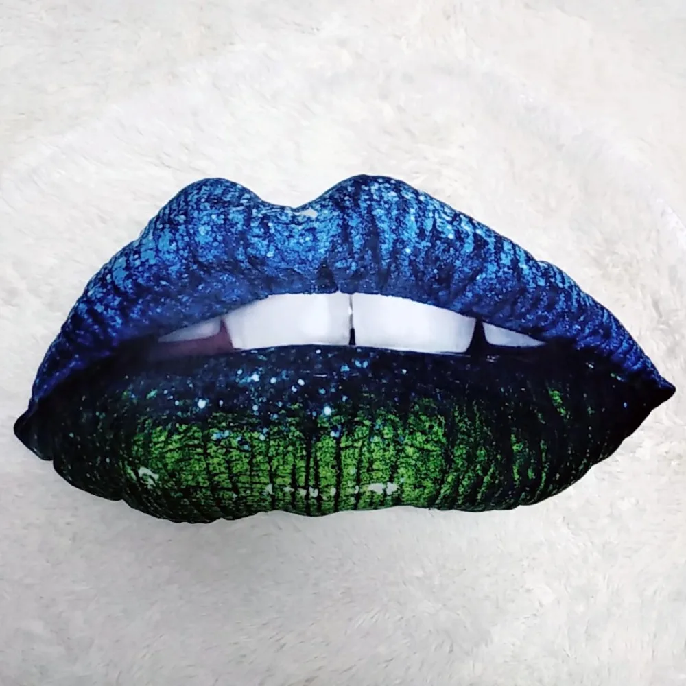 

3D lip sofa cushion decorative seat chair cushion funny cute pillow for living room psychedelic romantic gift Valentine's day