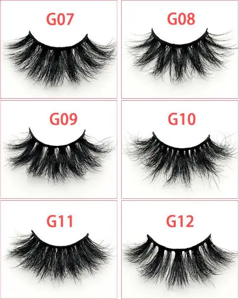 

25mm mink eyelashes makeup individual natural maquillage individual eyelashes lash boxes packaging lash extension supplies