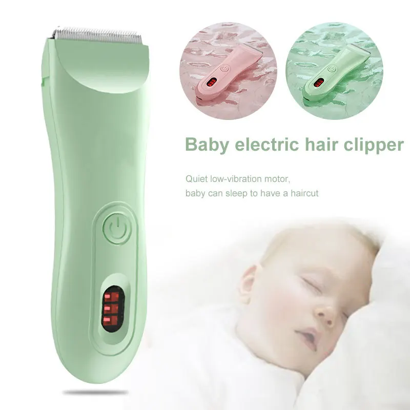 Безопасная детская машинка для стрижки волос немой электрический триммер мягкий кабель для стрижки волос с щеткой Гибкая Водонепроницаемая зарядка