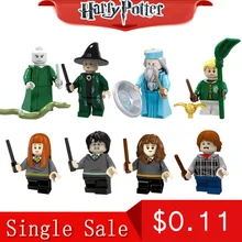 

For legoings Single Sale Harry Potter Granger Lord Voldemort Ron Draco Malfoy Hermione Building Blocks Bricks Toys Figure Lepins