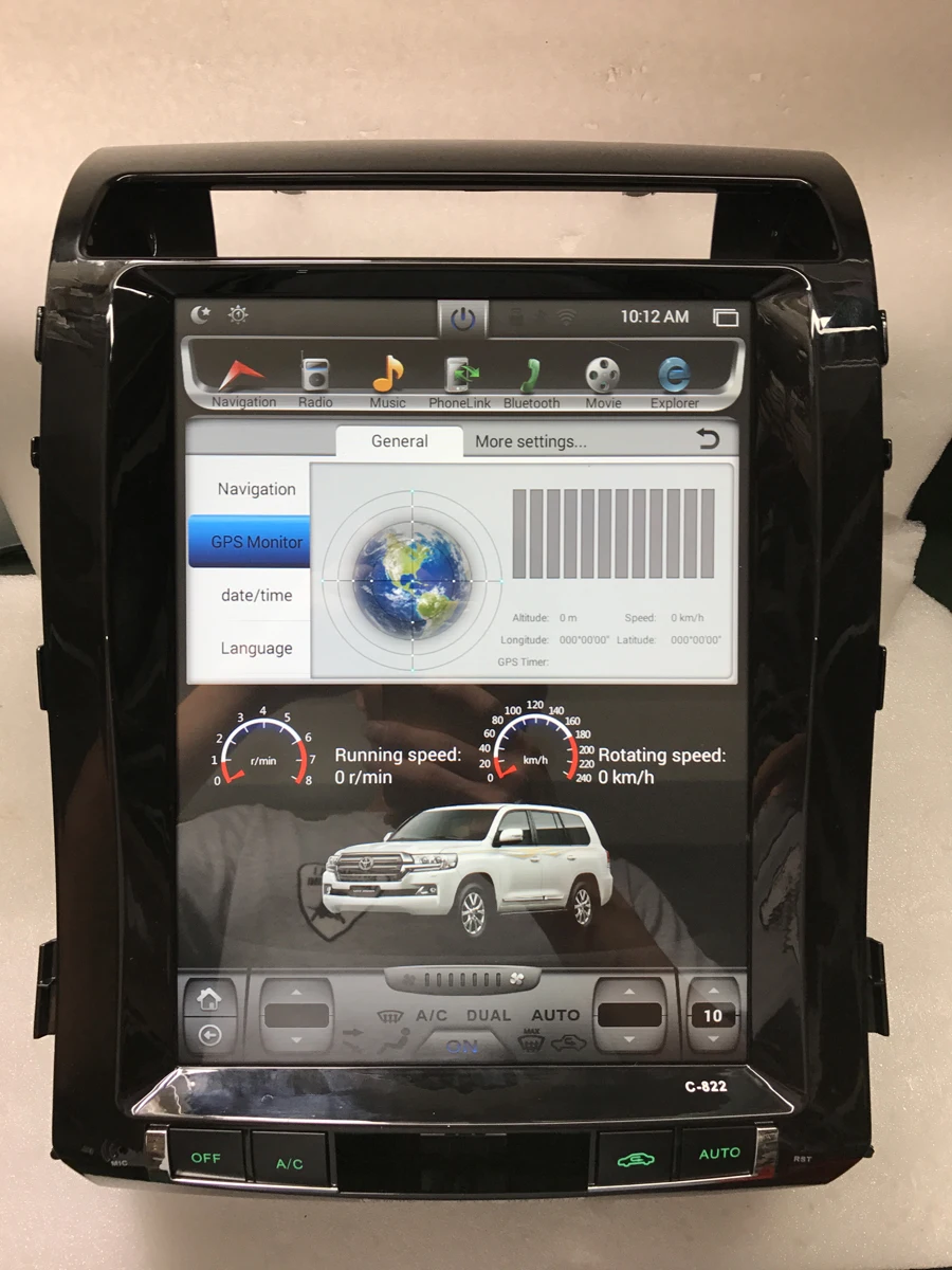 

BYNCG 12" Android 7.1.1 Quad-Core 2GB RAM Car DVD FOR TOYOTA Land Cruiser 200 2008-2015 1024*600 Capacitive Screen GPS BT WIFI